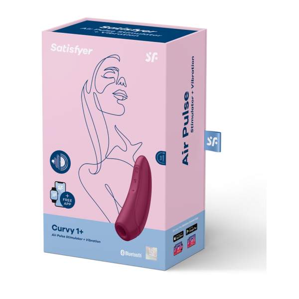 Satisfyer curvy 1+ - rojo rosado