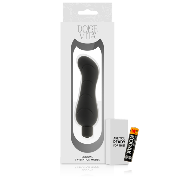 Dolce vita g-spot vibrador silicona negro