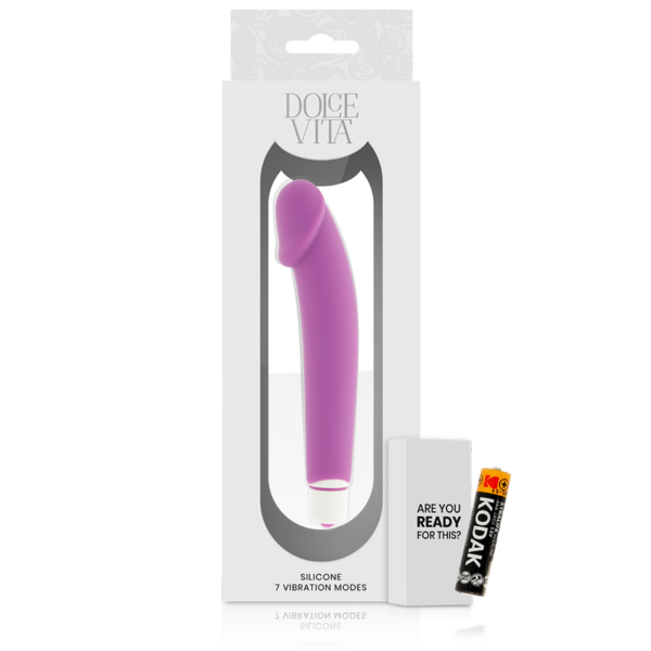 Dolce vita  realistic vibrador silicona lila