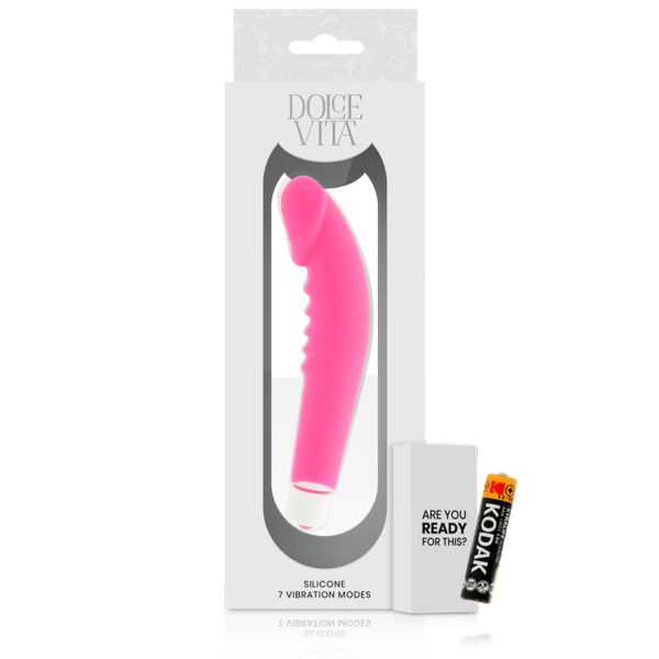 Dolce vita realistic pleasure vibrador silicona rosa