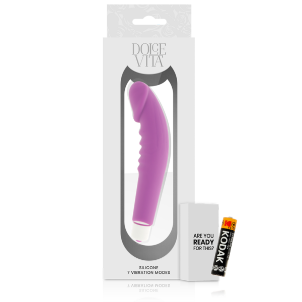Dolce vita  realistic  pleasure vibrador silicona lila