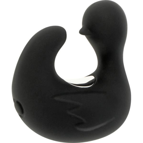 Black&silver dedal estimulador de silicona recargable duckymania