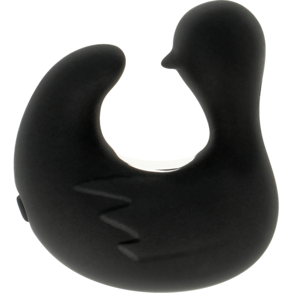 Black&silver dedal estimulador de silicona recargable duckymania