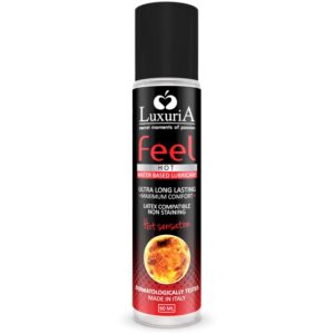 Luxuria feel hot sensation lubricante base agua efecto calor 60 ml