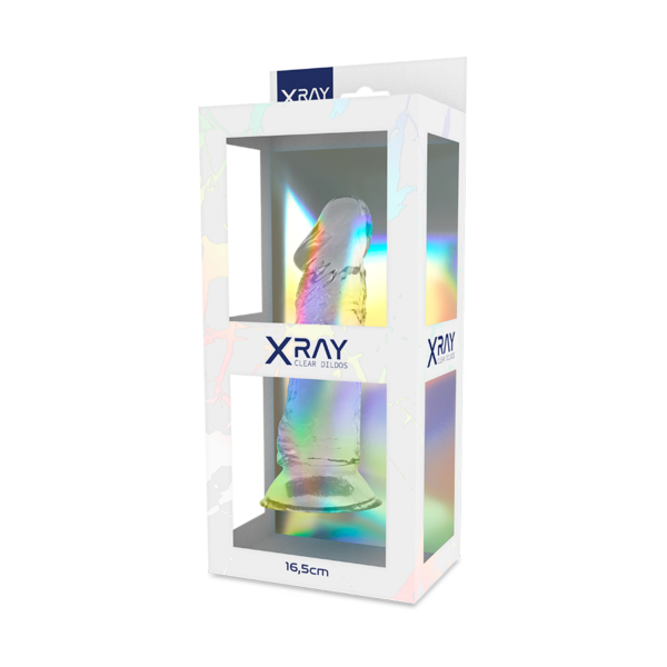 Xray clear dildo transparente 16.5cm x 4cm