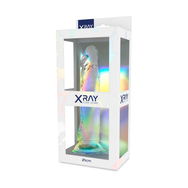 Xray clear dildo transparente 21 cm x 4cm