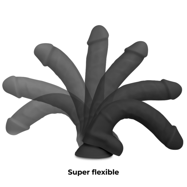 Cock miller silicona density cocksil articulable negro 13cm