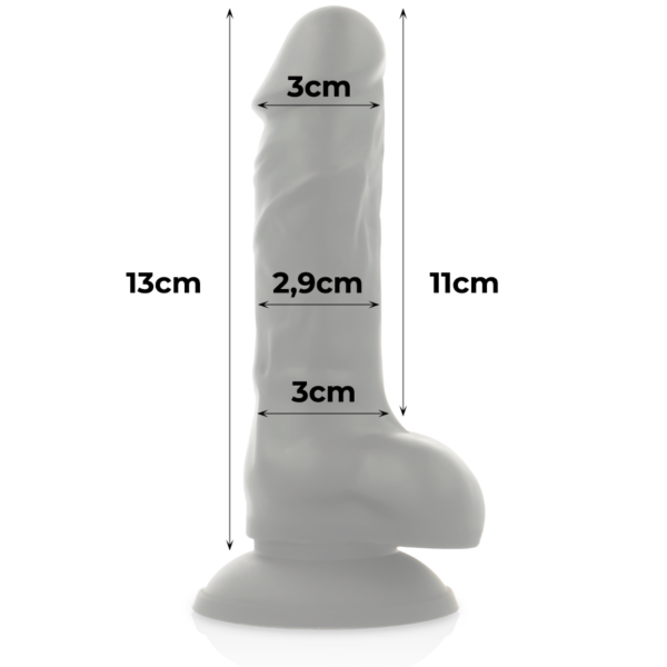 Cock miller silicona density cocksil articulable negro 13cm