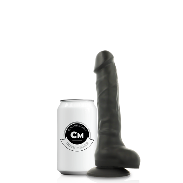 Cock miller silicona density cocksil articulable black 18cm