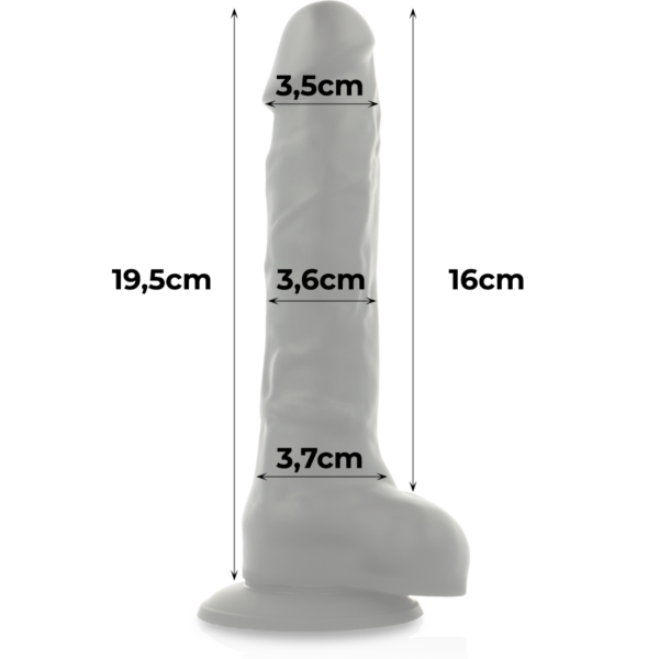 Cock miller silicona density cocksil articulable negro 19.5cm