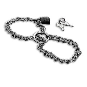 Metal hard esposas con cadena de acero inox.