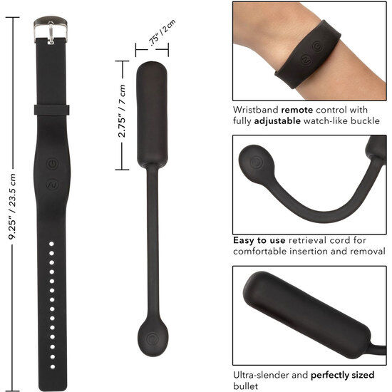 Calex bala vibradora peque?a con pulsera de control