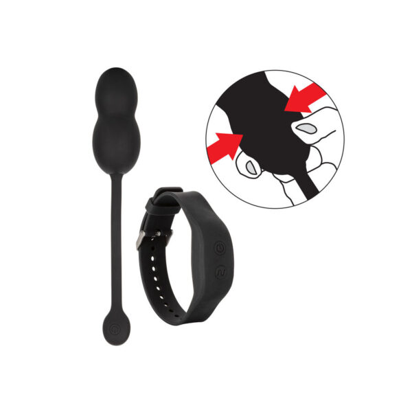 Calex bolas kegel de silicona con control remoto negro