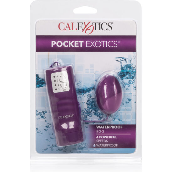 Calex pocket huevo vibrador morado 4v