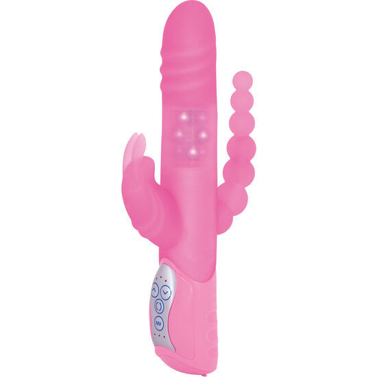 Sevencreations e rabbit triple play- vibrador triple estimulaci?n rosa