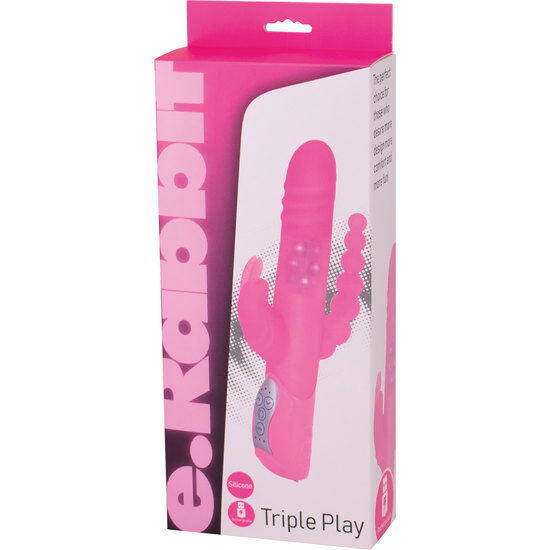 Sevencreations e rabbit triple play- vibrador triple estimulaci?n rosa