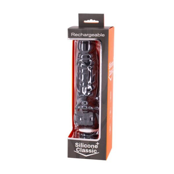 Sevencreations vibrador recargable negro 7v 18cm