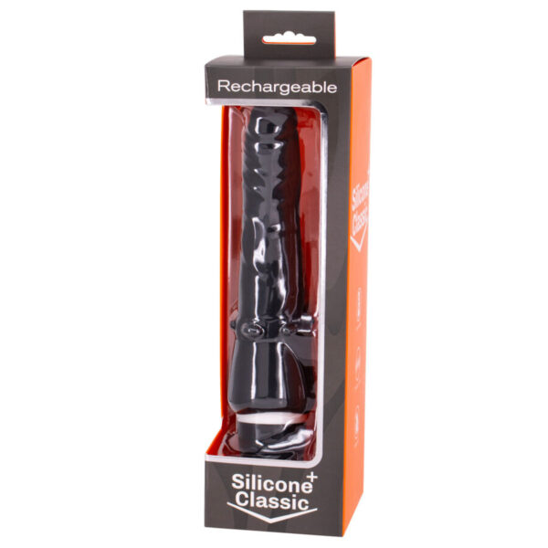 Sevencreations vibrador recargable negro 7v 20cm