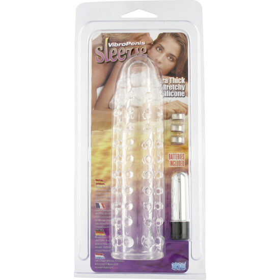 Sevencreations funda para el pene con vibraci?n transparente