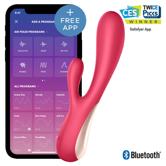 Satisfyer mono flex rojo con app