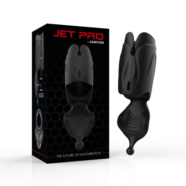 Jamyjob masturbador stroker vibrador 2 motores