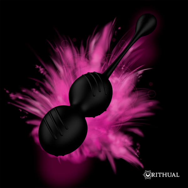 Ritual nisha bolas kegel recargables vibradoras negro