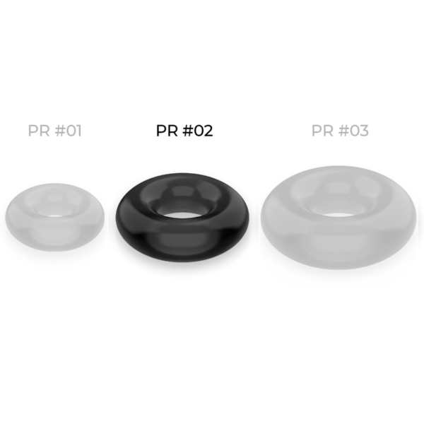 Powering super flexible y resistente anillo pene  4.5cm negro