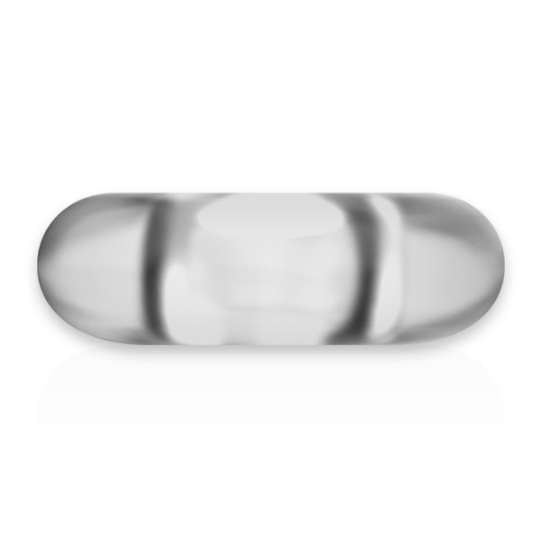 Powering super flexible y resistente anillo pene  4.5cm clear