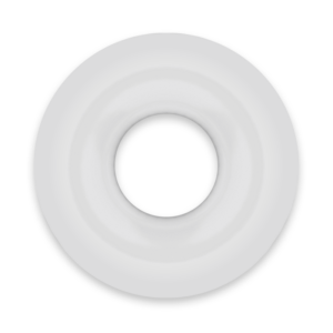 Powering super flexible y resistente anillo pene 4.5cm clear