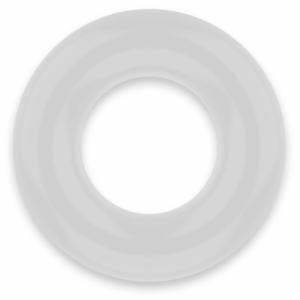 Powering super flexible y resistente anillo pene 3.8cm pr04 clear