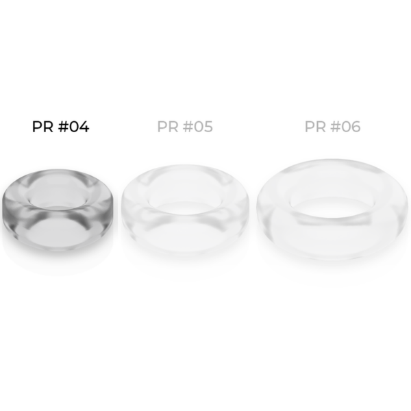 Powering super flexible y resistente anillo pene  3.8cm pr04 clear