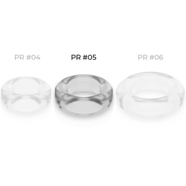 Powering super flexible y resistente anillo pene  4.8cm pr05 clear