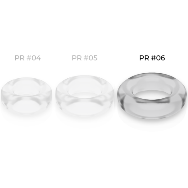 Powering super flexible y resistente anillo pene  5.5cm pr06 clear
