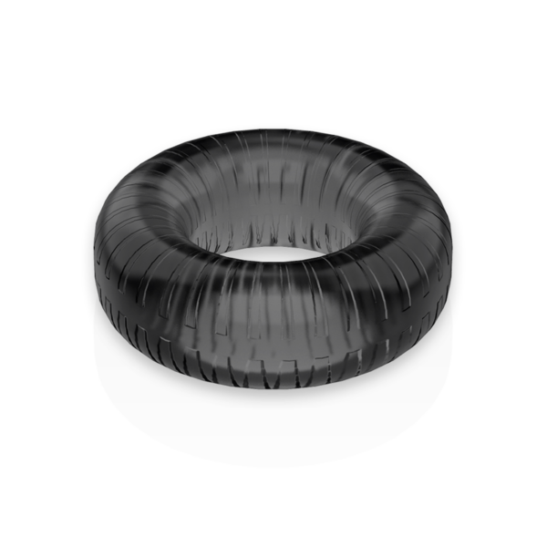 Powering super flexible y resistente anillo pene  4.5cm pr07 negro
