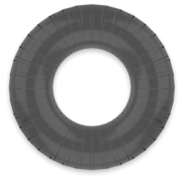 Powering super flexible y resistente anillo pene  4.5cm pr07 negro