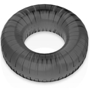 Powering super flexible y resistente anillo pene 4.5cm pr07 negro