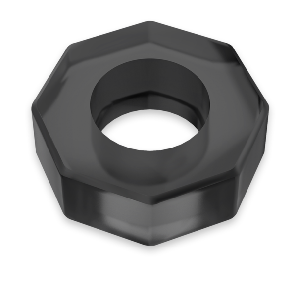 Powering super flexible y resistente anillo pene 5cm pr10 negro