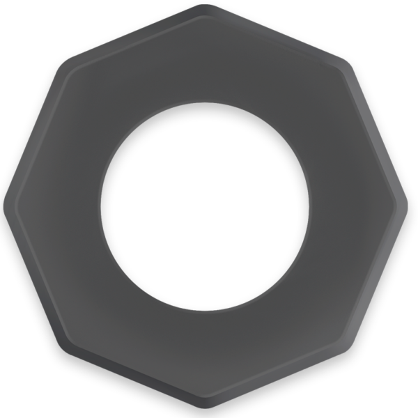 Powering super flexible y resistente anillo pene 5cm pr10 negro
