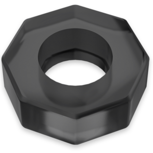 Powering super flexible y resistente anillo pene  5cm pr10 negro