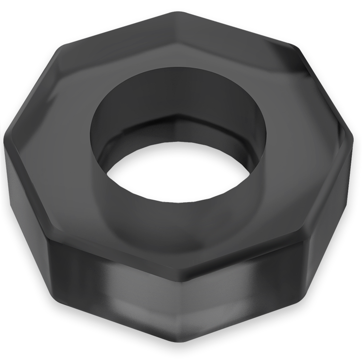 Powering super flexible y resistente anillo pene 5cm pr10 negro