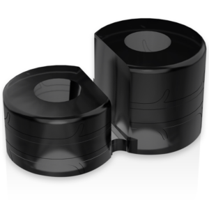 Powering super flexible y resistente anillo pene doble pr09 negro