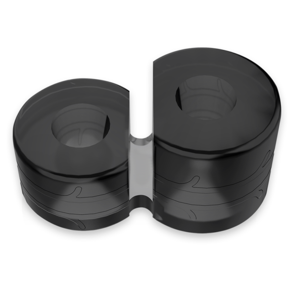 Powering super flexible y resistente anillo pene doble pr09 negro
