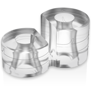 Powering super flexible y resistente anillo pene doble pr09 clear