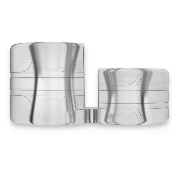 Powering super flexible y resistente anillo pene doble pr09 clear