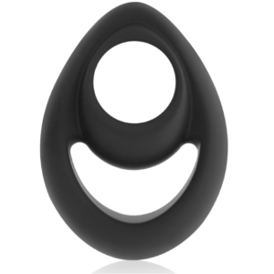 Powering super flexible y resistente anillo pene y testiculos  pr14  negro