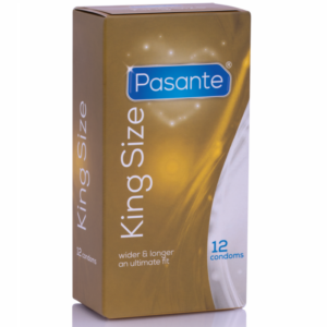 Pasante preservativos king m?s largos y anchos 12 unidades