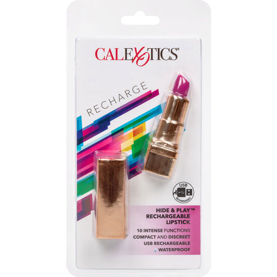 Calex bala pintalabios recargable hide & play lila