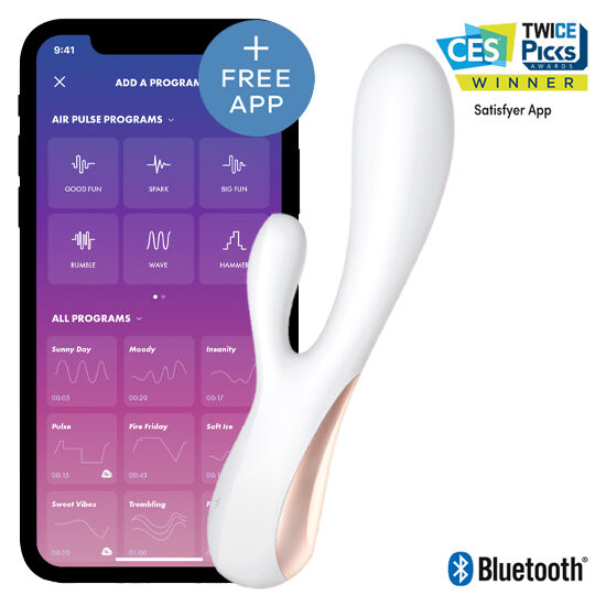 Satisfyer mono flex blanco con app