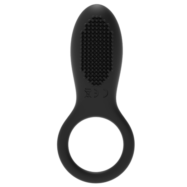 Coquette anillo vibrador control remoto recargable negro / gold