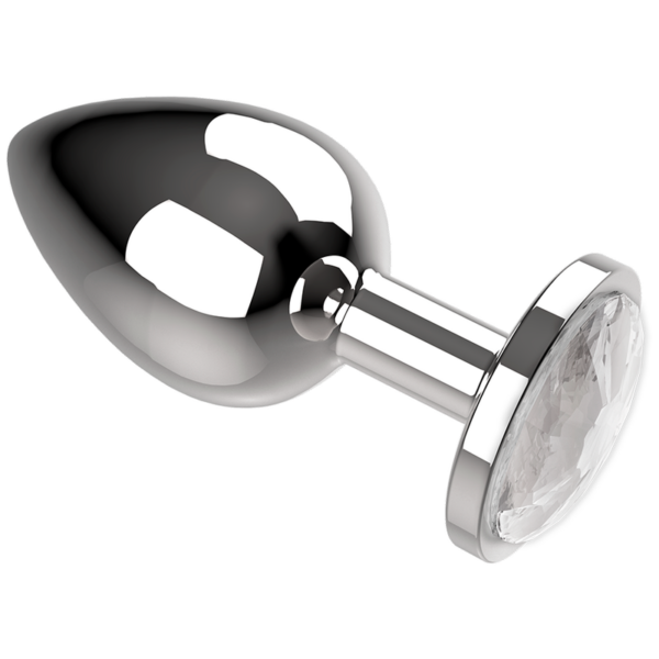 Coquette plug anal de metal talla m cristal clear 3.5 x 8cm